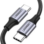 UGREEN 60W Braided USB C to USB C Cable 1M - Black