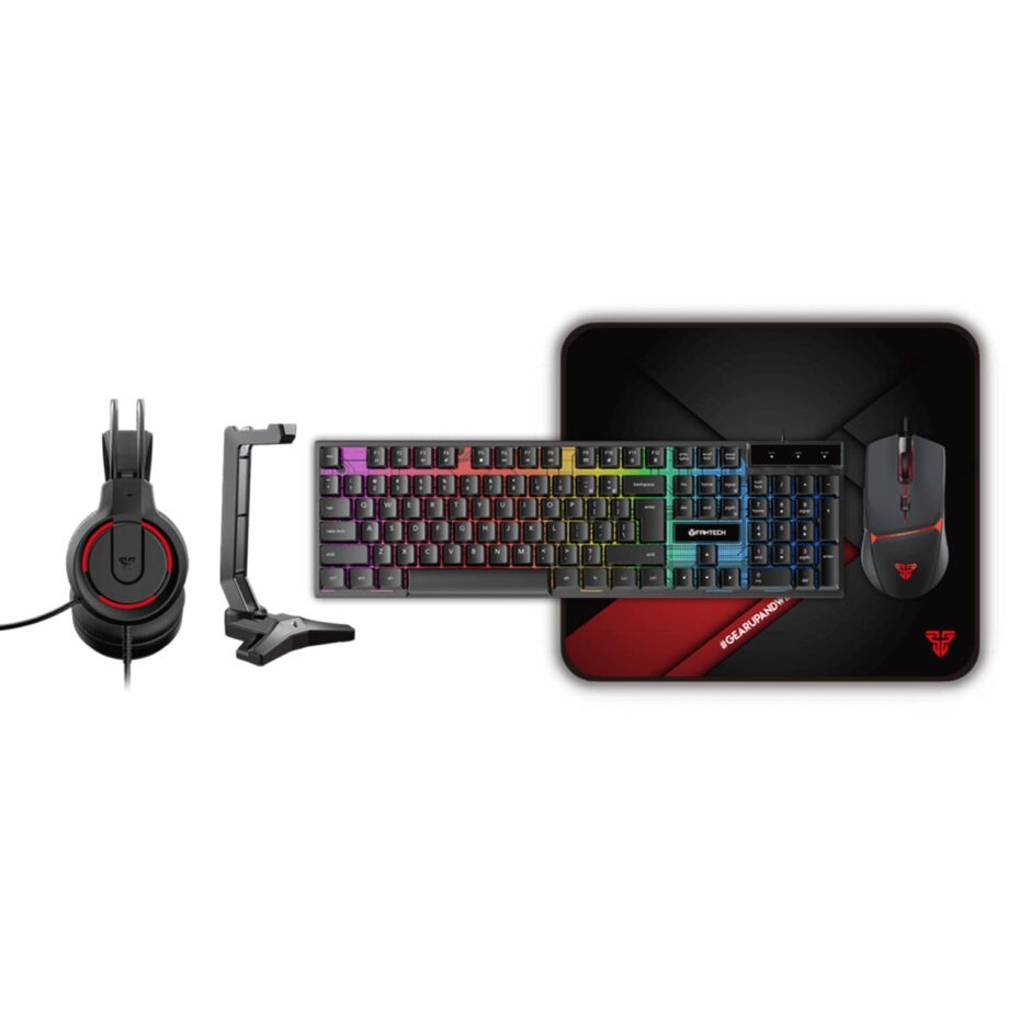 Fantech P51 Gaming Combo (Keyboard + Mouse + Mousepad + Headset + Headset Stand)