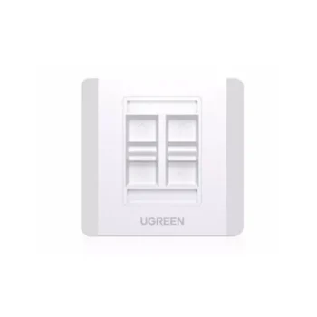 UGREEN RJ45 4-Port Wall Plate