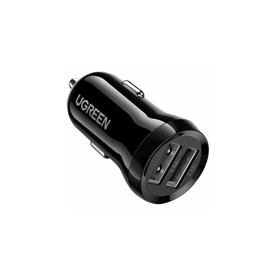 UGREEN 2-Port 24W Car Charger - Black