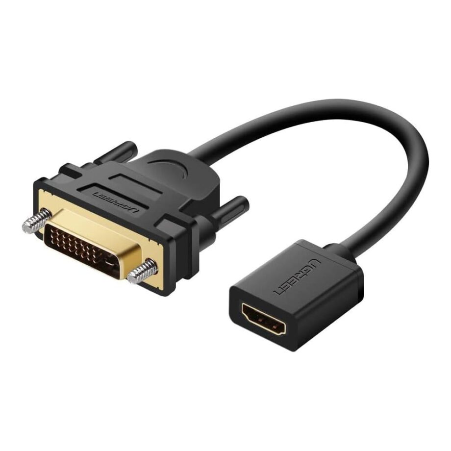 UGREEN DVI D 24+1 Male to HDMI Female Bidirectional Adapter Cable