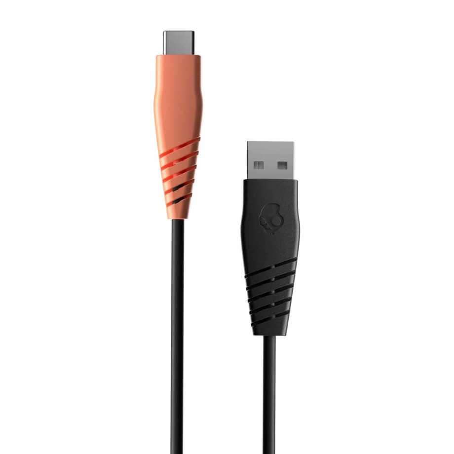 Skullcandy Line USB Type C Cable 1.2M - Black/Orange