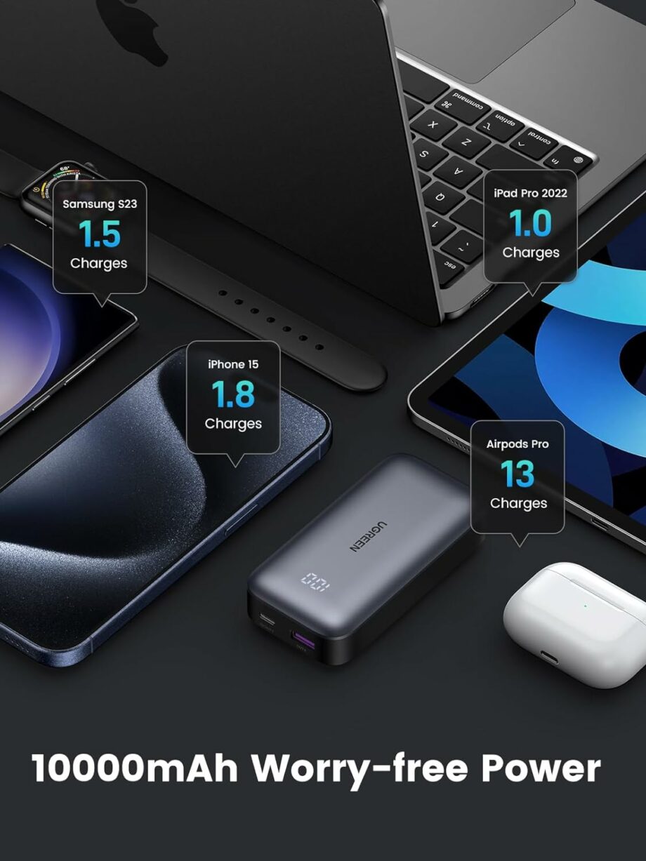 UGREEN Nexode 10,000mAh 30W PD Power Bank - Black