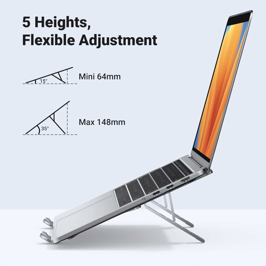 UGREEN Adjustable Portable Aluminium Laptop and Tablet Stand for Laptops up to 17.3''