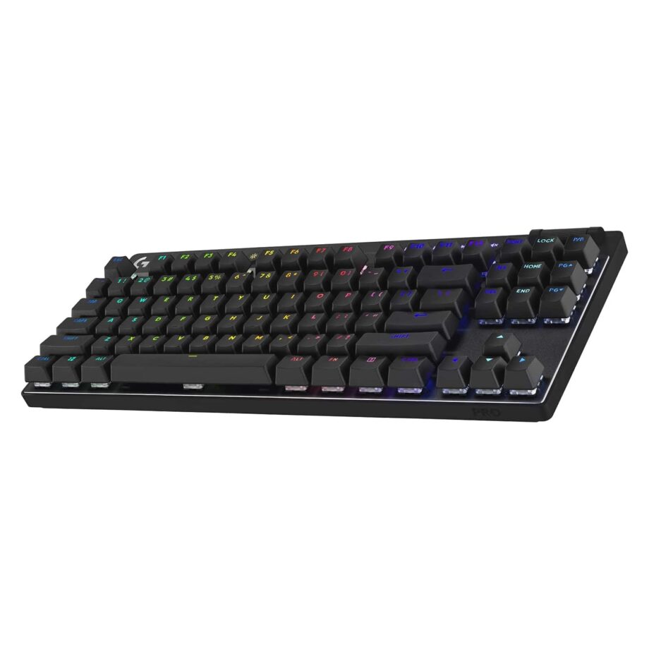 Logitech G PRO X TKL LIGHTSPEED Wireless Gaming Keyboard Linear Switches (GX Red) - Black
