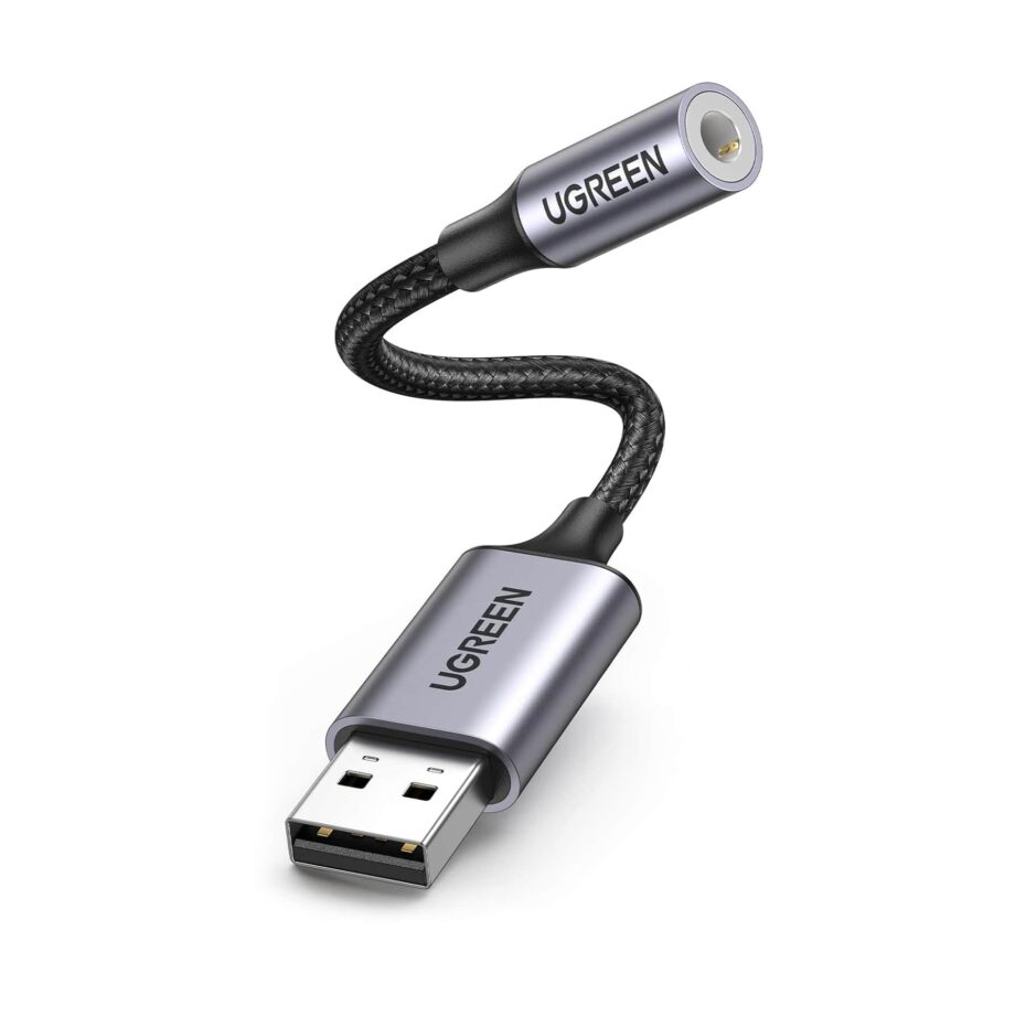 UGREEN USB to 3.5mm Jack Audio Adapter USB Sound Card