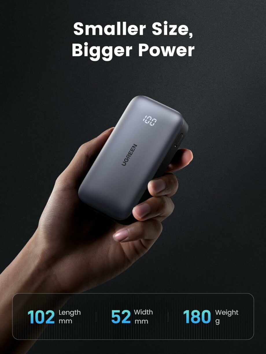 UGREEN Nexode 10,000mAh 30W PD Power Bank - Black