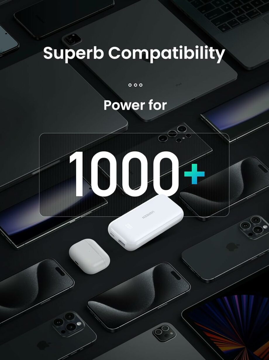 UGREEN Nexode 10,000mAh 30W PD Power Bank - White