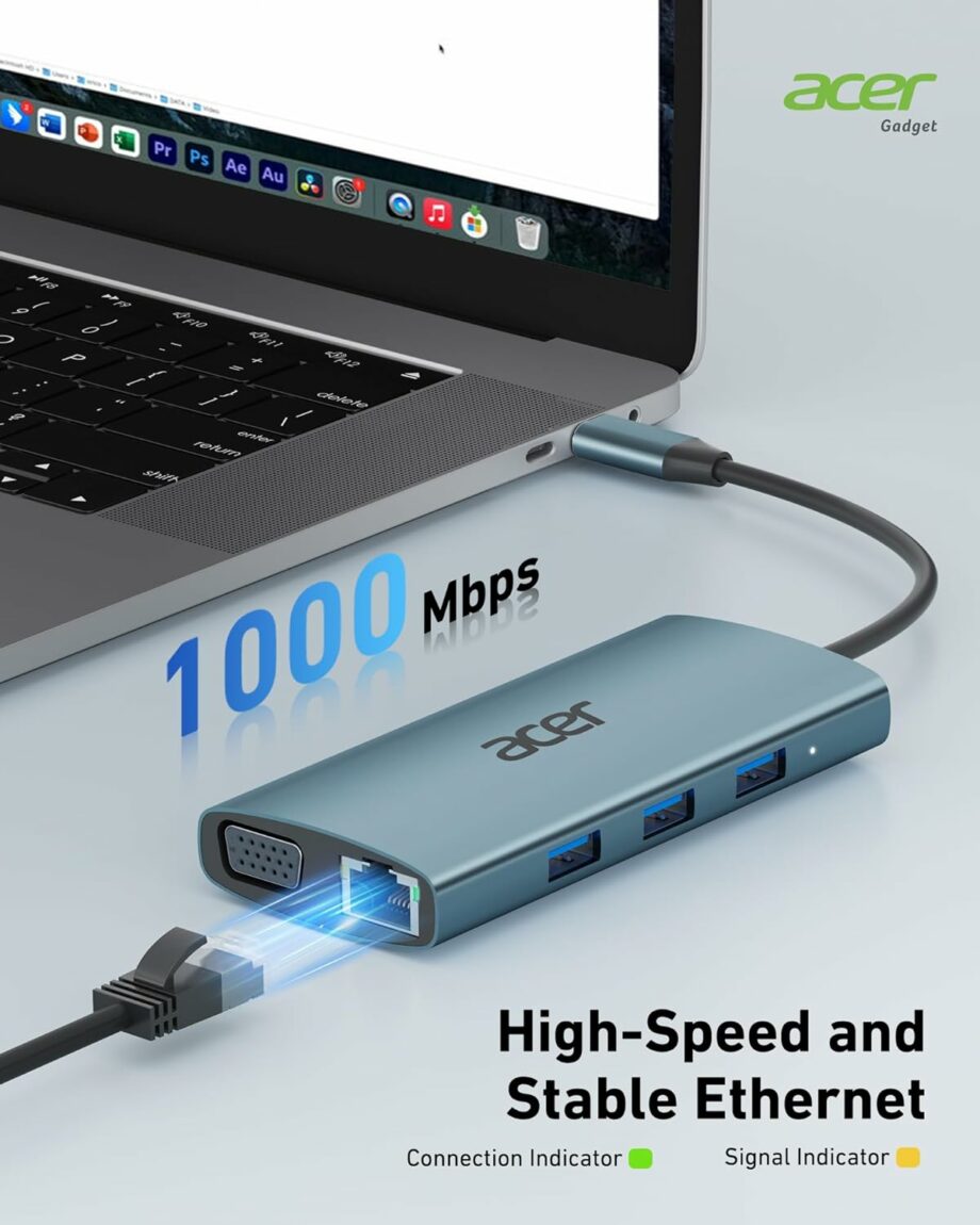 Acer 9-in-1 USB C Multiport Adapter Hub