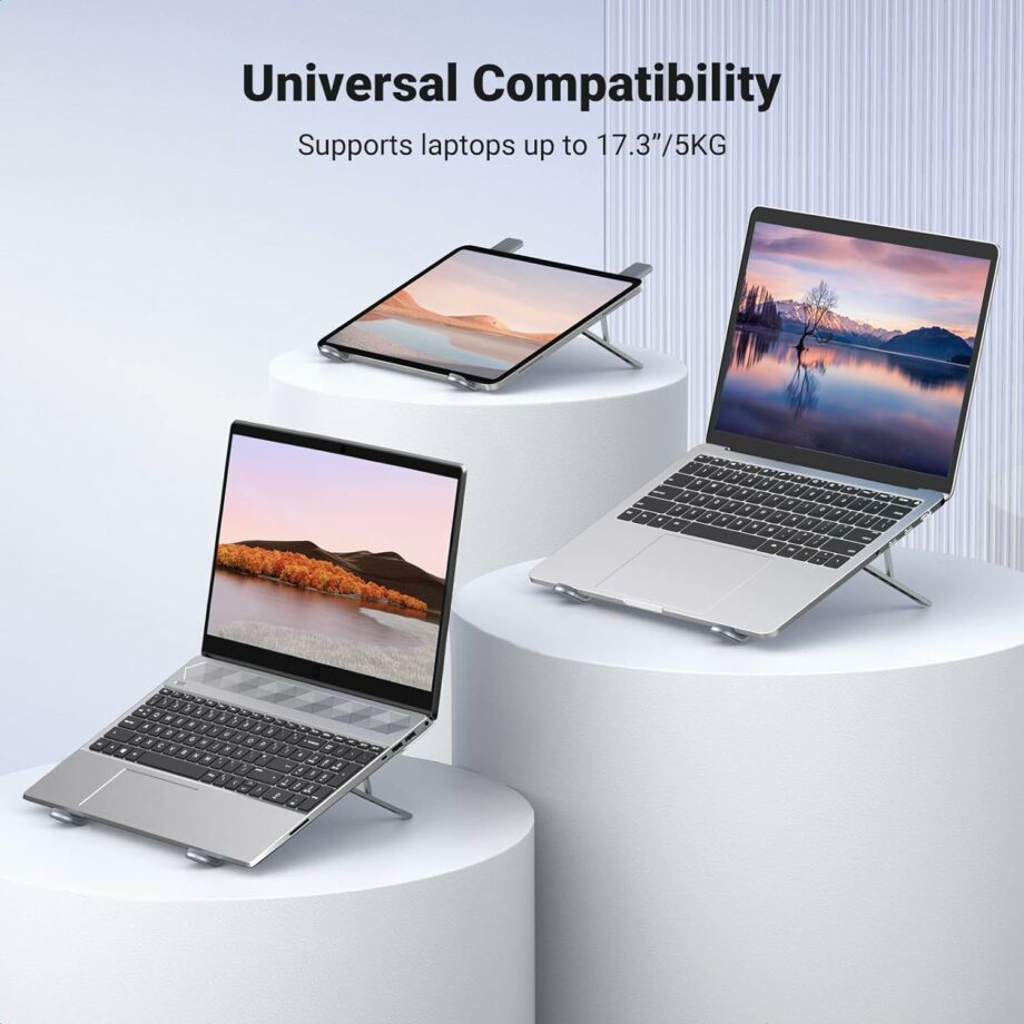 UGREEN Adjustable Portable Aluminium Laptop and Tablet Stand for Laptops up to 17.3''