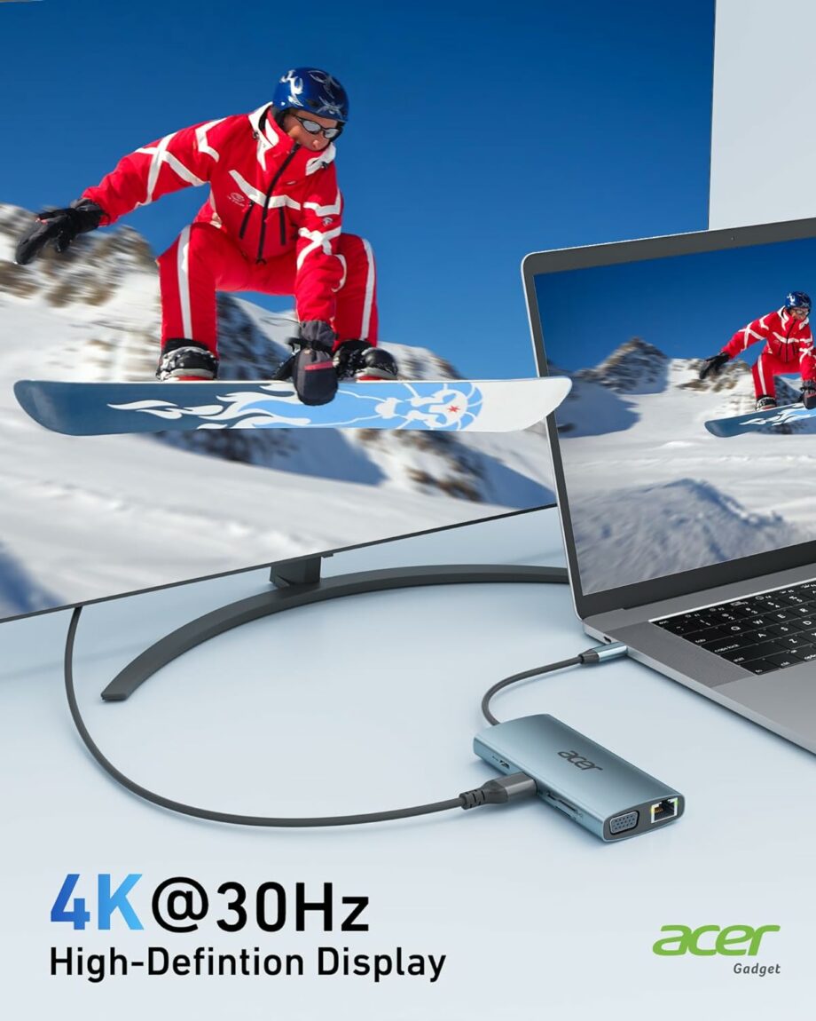 Acer 9-in-1 USB C Multiport Adapter Hub