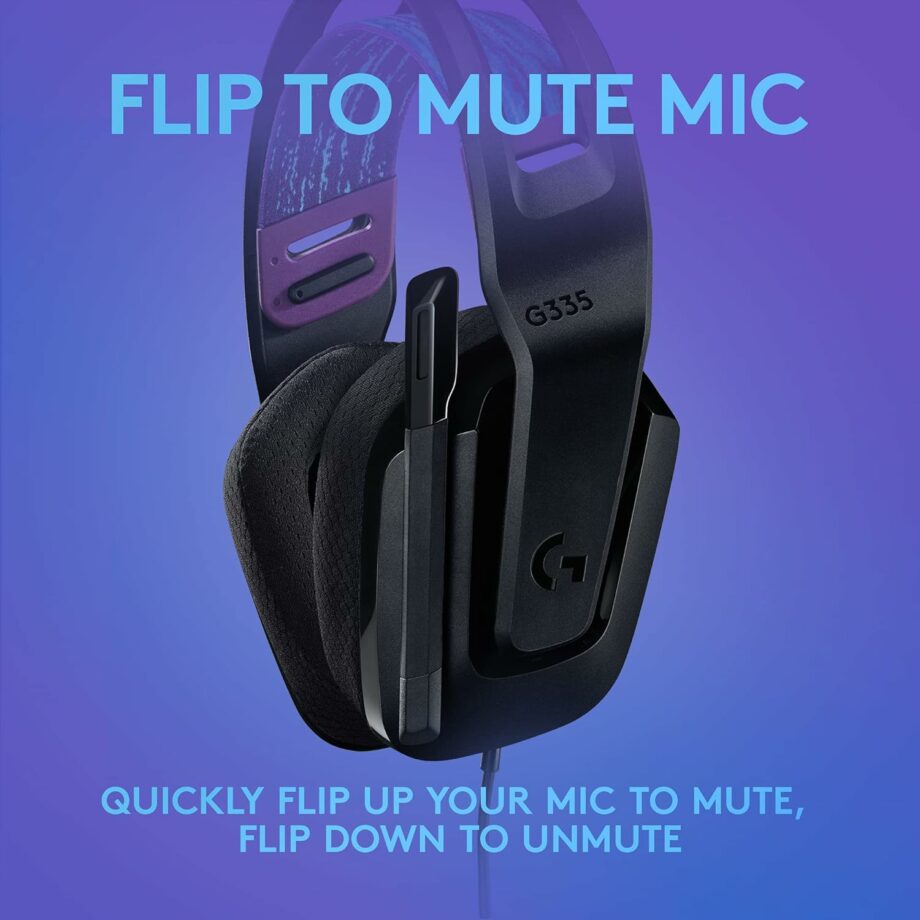 Logitech G335 Multi-Platform Wired Gaming Headset - Black