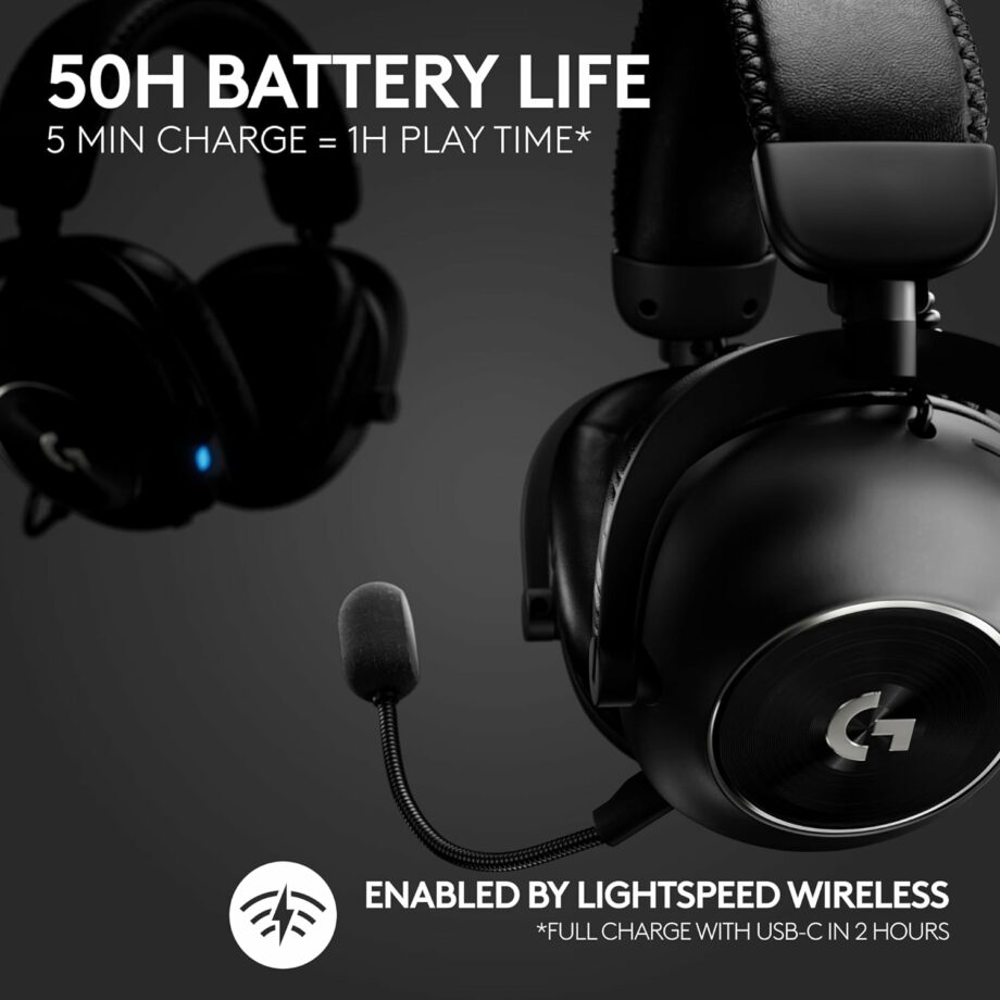 Logitech G PRO X Gen 2 Wireless 2.4GHz and Bluetooth Gaming Headset - Black
