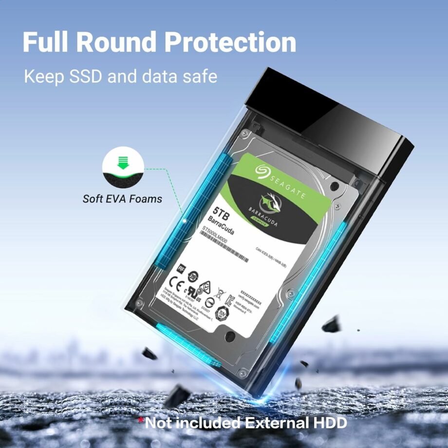 UGREEN 2.5" USB 3.0 to SATA Hard Drive Enclosure
