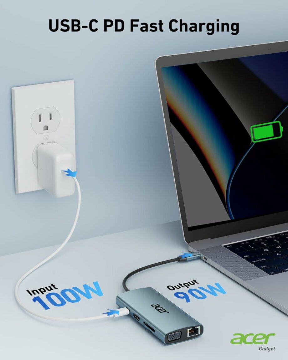 Acer 9-in-1 USB C Multiport Adapter Hub