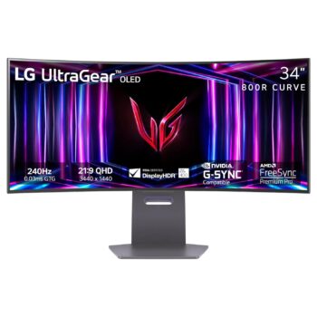 LG 34GS95QE-B 34" UltraGear™ OLED WQHD 240Hz 0.03ms G-SYNC Compatible 800R Curved Gaming Monitor