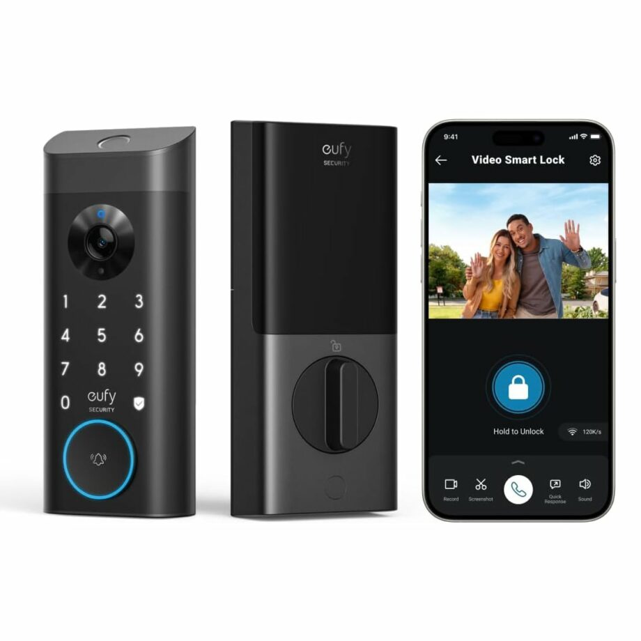 Anker Eufy E330 3-in-1 Camera+Doorbell+Fingerprint Keyless Entry Security Video Smart Door Lock