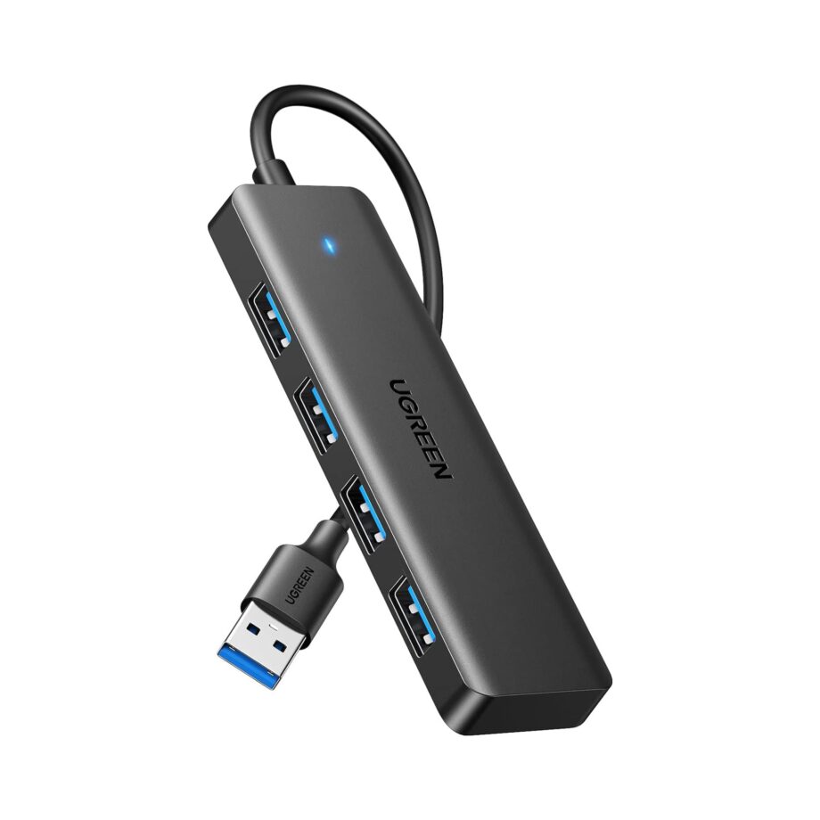UGREEN USB 3.0 4 Ports Ultra-Slim Hub - Black