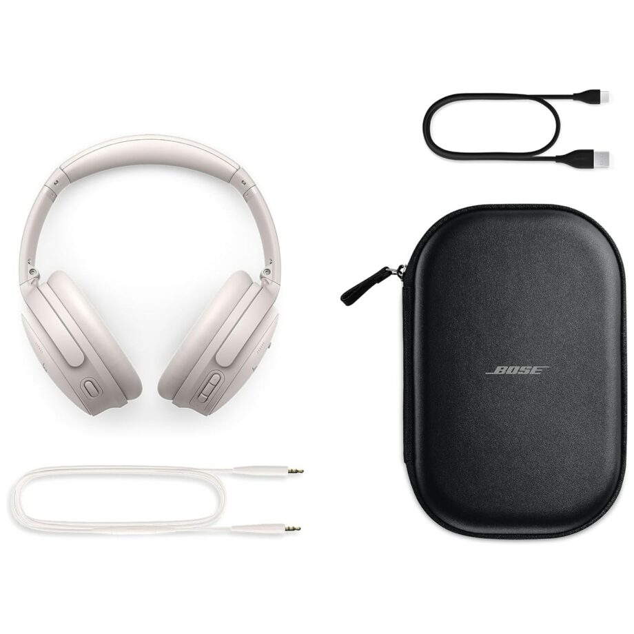 Bose QuietComfort Wireless Over-Ear Active Noise Cancelling Headphones - White