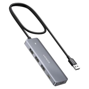 UGREEN USB 3.0 3* USB A and 1* USB C Ports Hub with USB C Power Supply