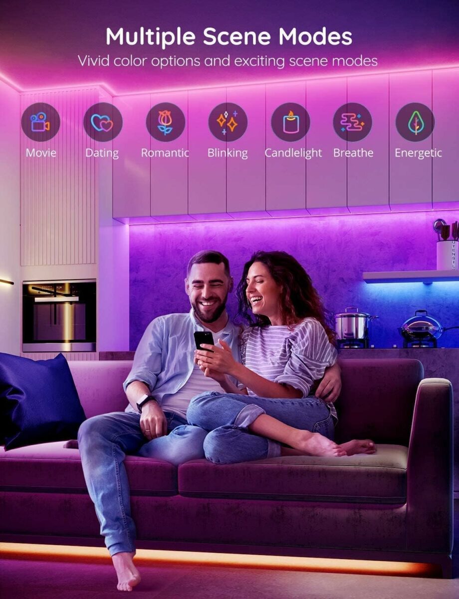 Govee RGB H613 Smart LED Strip with APP Control and Music Sync - 40M