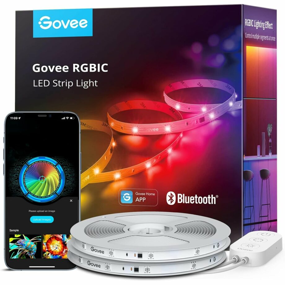 Govee RGBIC H617 Multiple Colors on One Line Smart LED Strip with APP Control and Music Sync - 20M