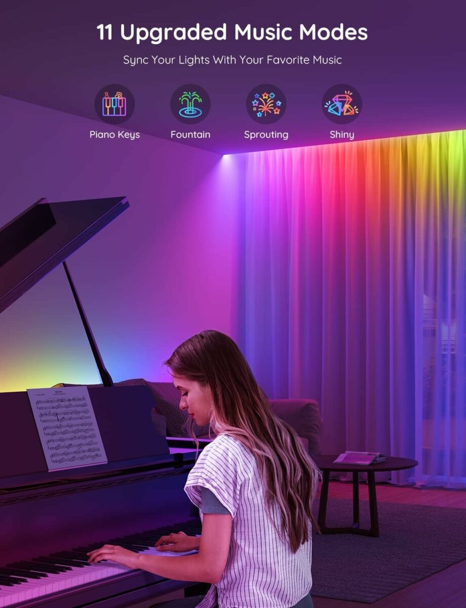 Govee RGBIC H617 Multiple Colors on One Line Smart LED Strip with APP Control and Music Sync - 10M