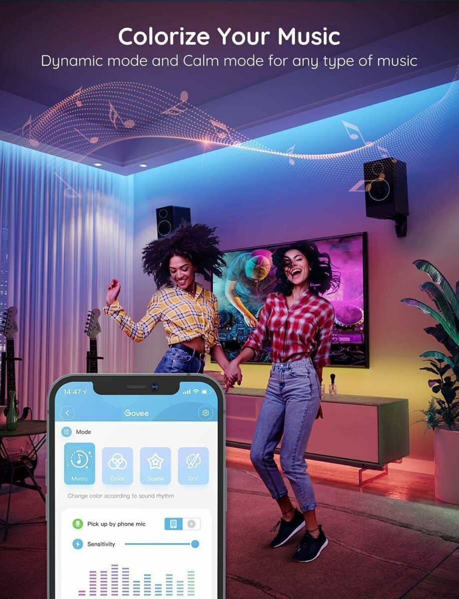 Govee RGB H613 Smart LED Strip with APP Control and Music Sync - 40M