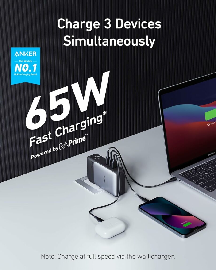 Anker 733 GaNPrime 2-in-1 65W Hybrid Charger and 10,000mAh 30W Power Bank