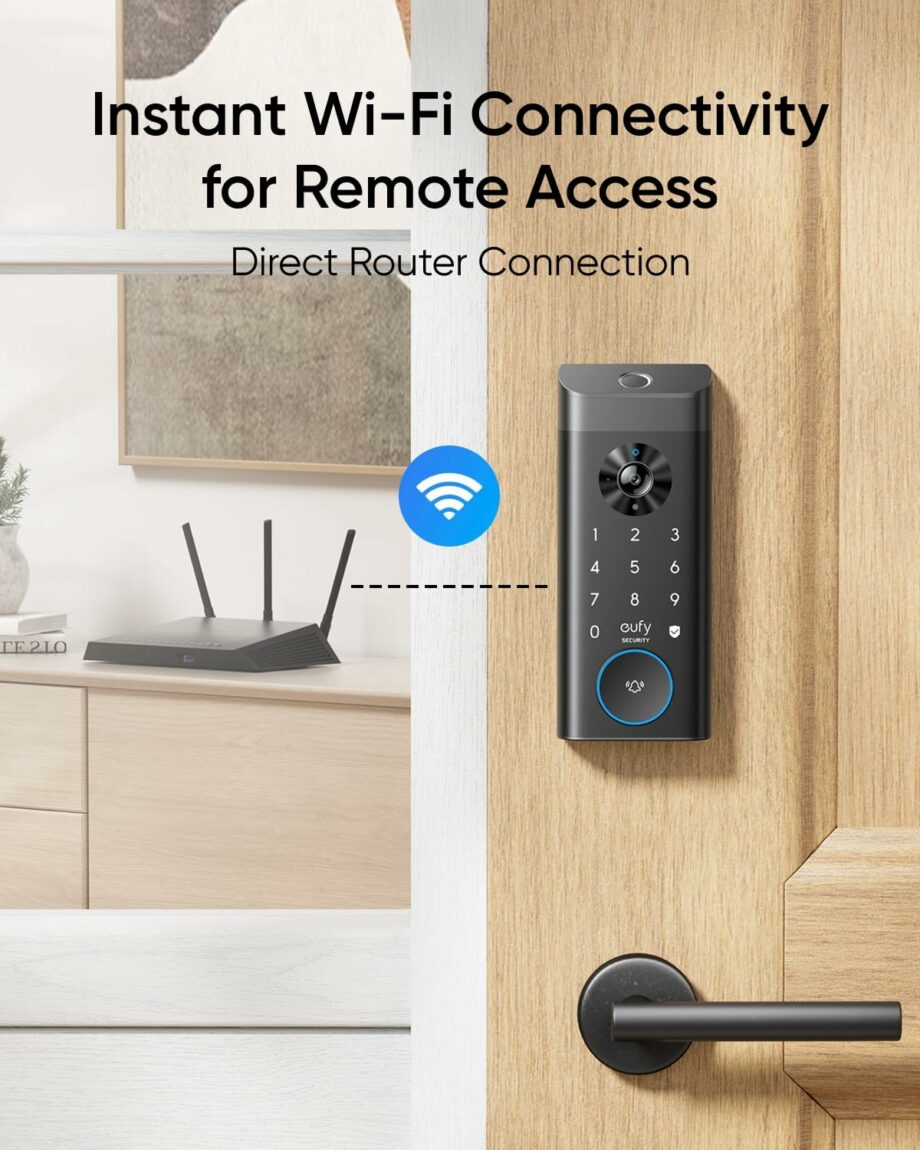 Anker Eufy E330 3-in-1 Camera+Doorbell+Fingerprint Keyless Entry Security Video Smart Door Lock