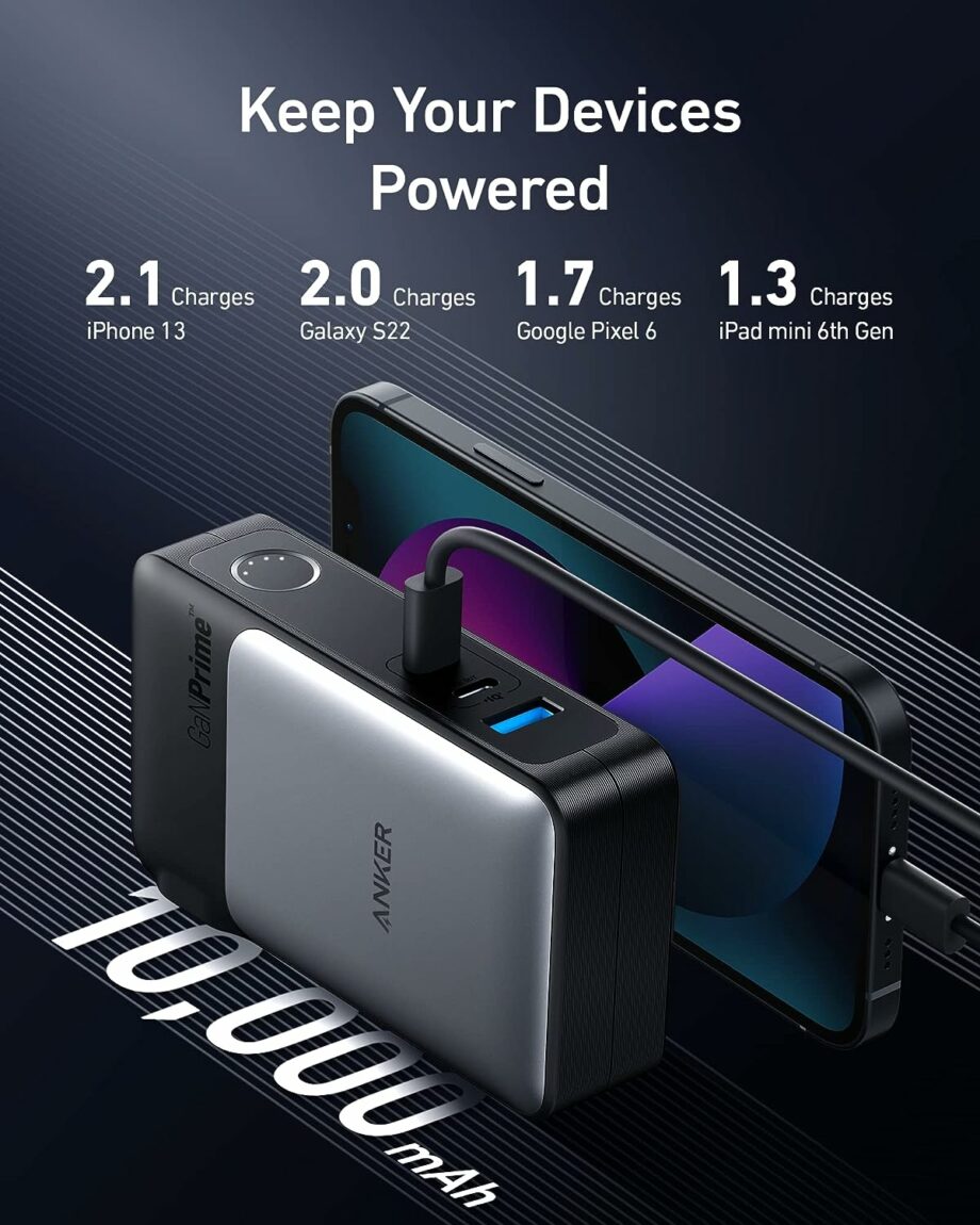 Anker 733 GaNPrime 2-in-1 65W Hybrid Charger and 10,000mAh 30W Power Bank