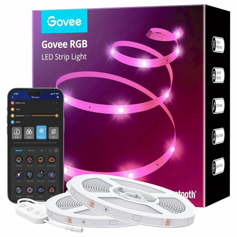Govee RGB H613 Smart LED Strip with APP Control and Music Sync - 40M