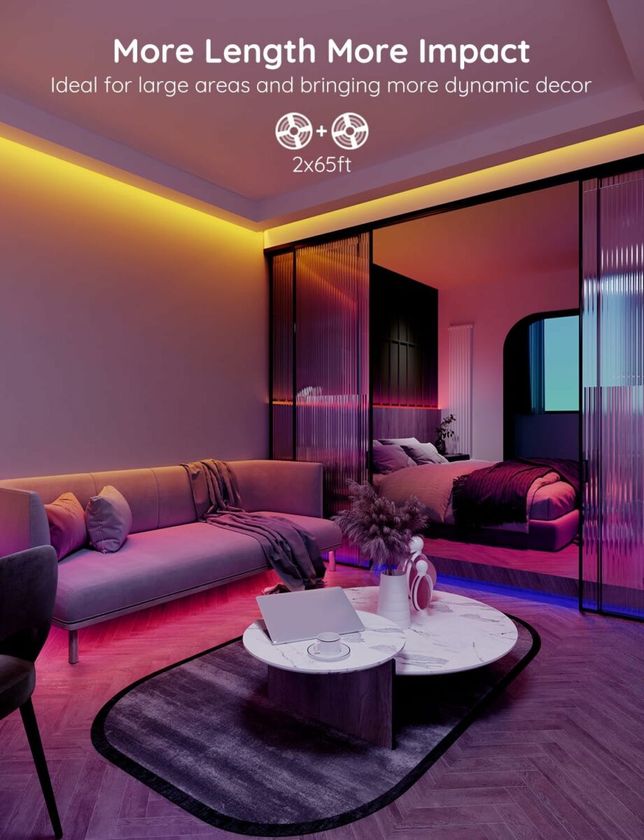 Govee RGB H613 Smart LED Strip with APP Control and Music Sync - 40M