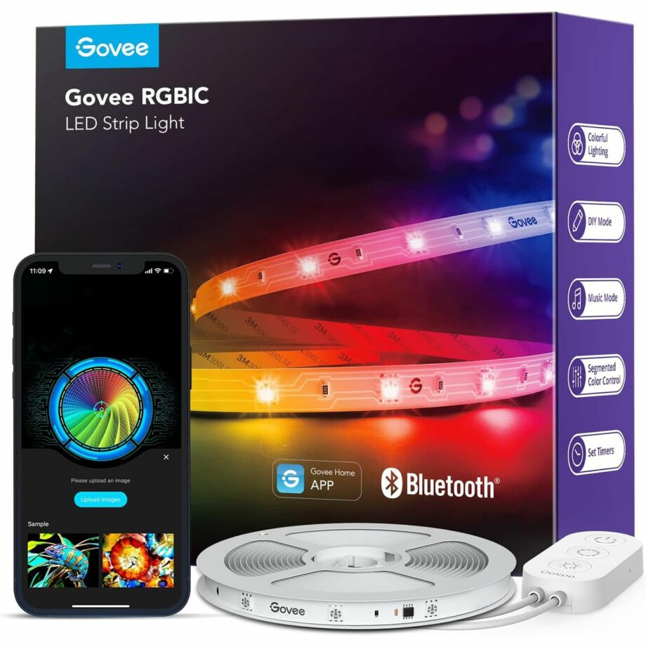Govee RGBIC H617 Multiple Colors on One Line Smart LED Strip with APP Control and Music Sync - 5M