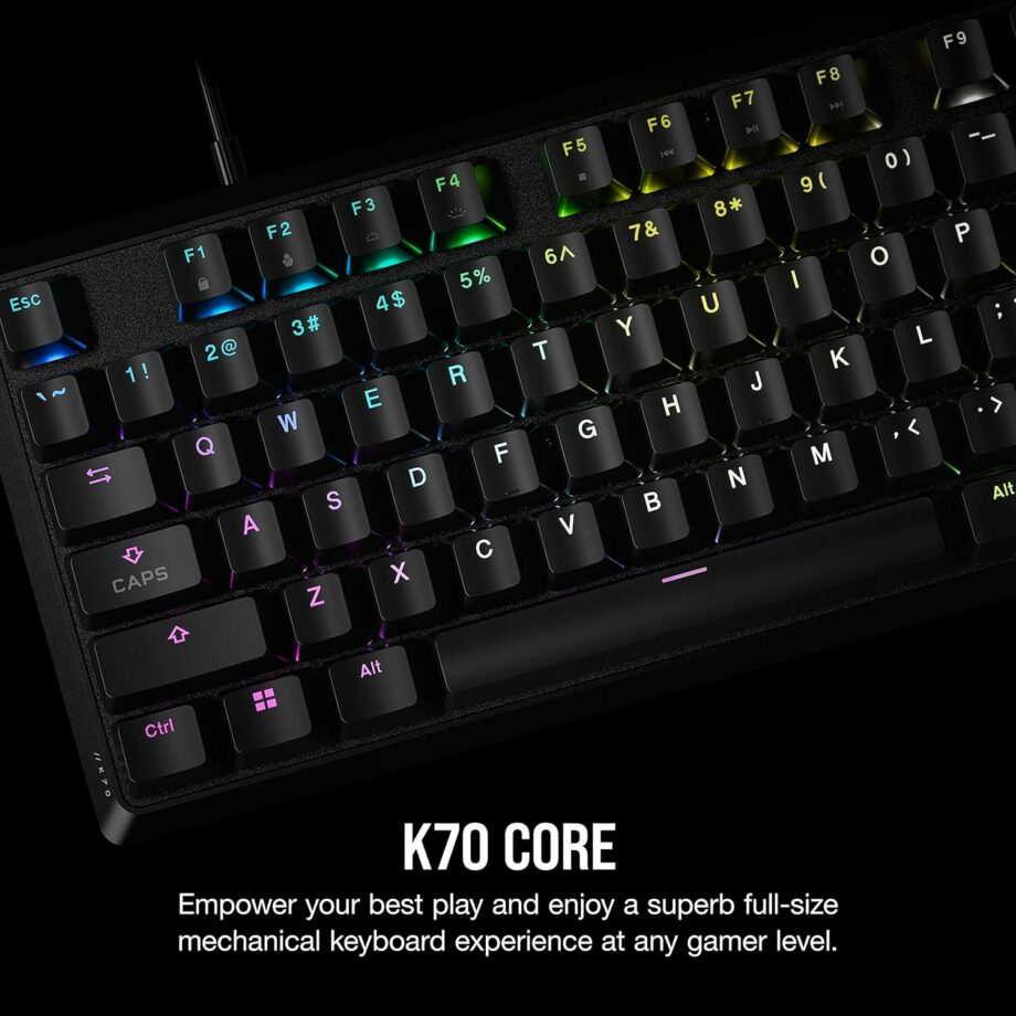 Corsair K70 CORE RGB Mechanical Gaming Keyboard - MLX Red Linear Switches