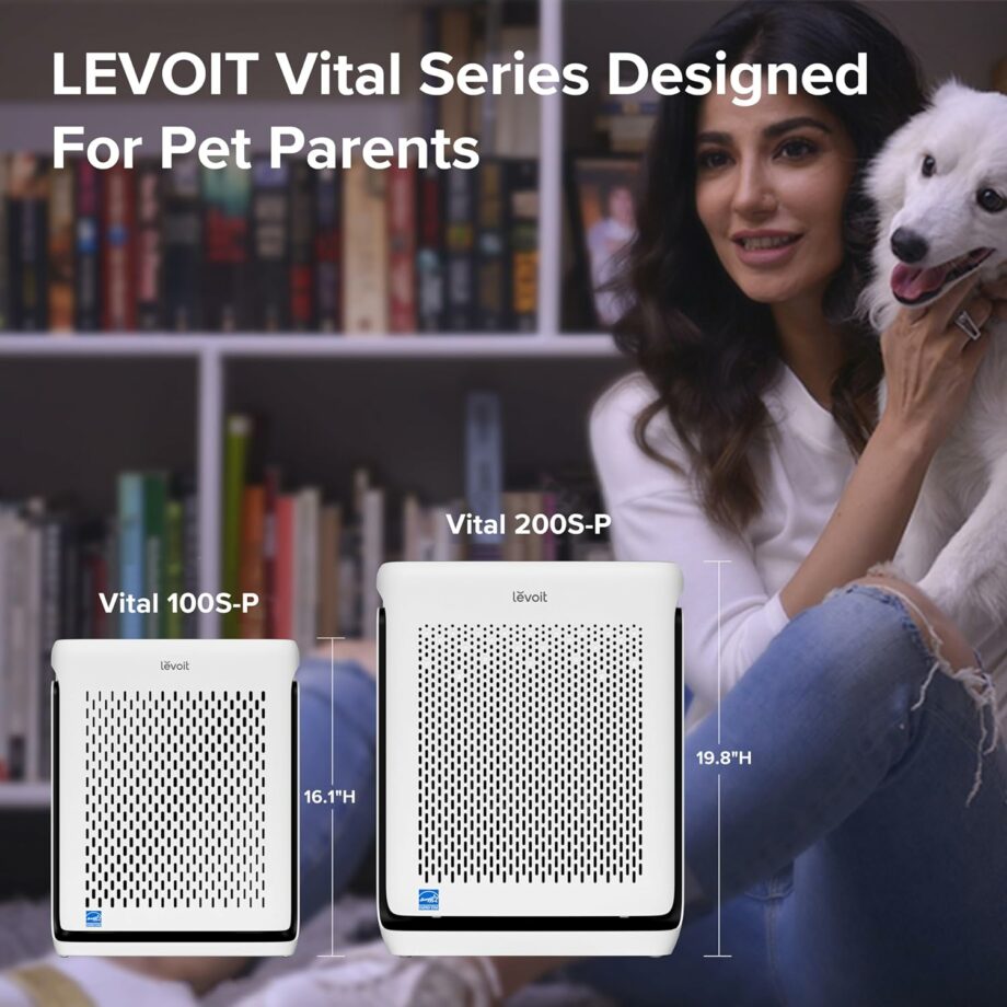Levoit Vital 100S-P Air Purifier for Home Up to 103m - White (Pre-Order)