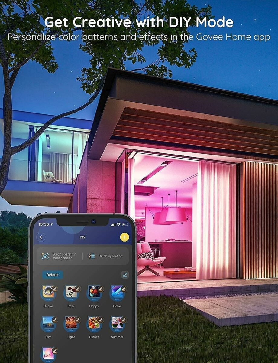 Govee RGB H613 Smart LED Strip with APP Control and Music Sync - 40M