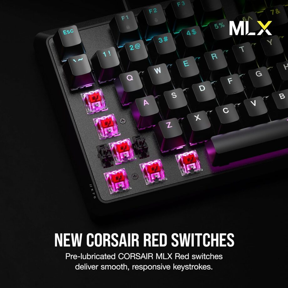 Corsair K70 CORE RGB Mechanical Gaming Keyboard - MLX Red Linear Switches