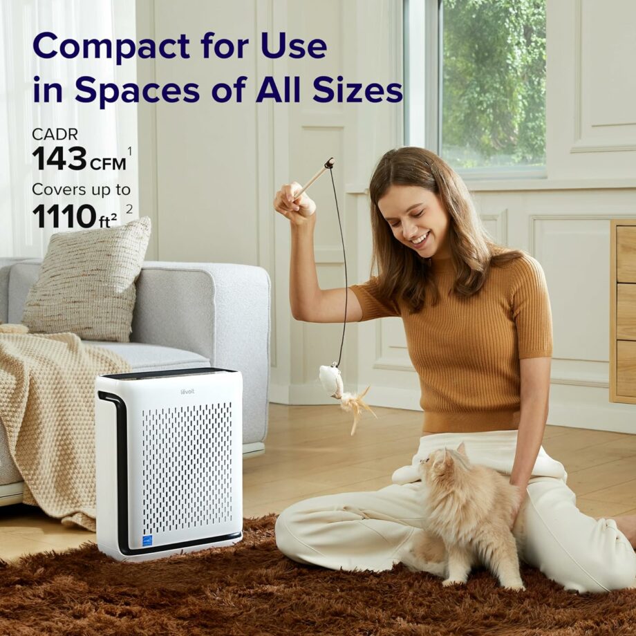 Levoit Vital 100S-P Air Purifier for Home Up to 103m - White (Pre-Order)