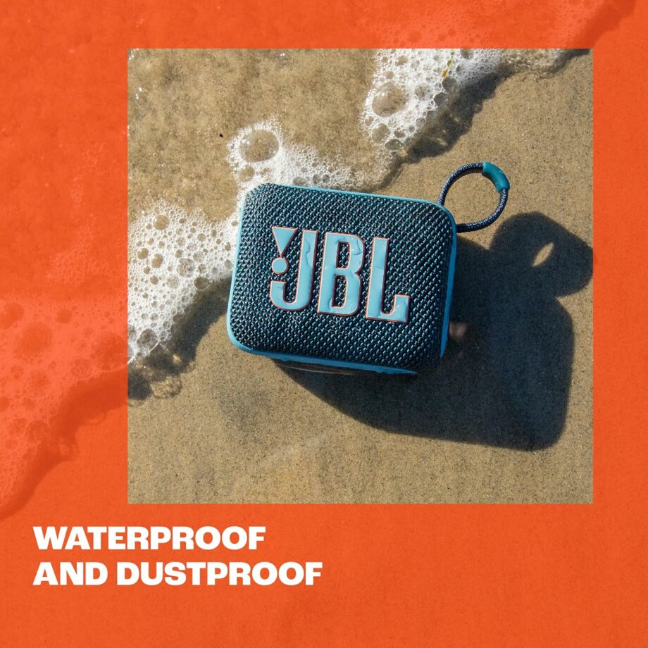 JBL GO 4 Waterproof Ultra Portable Bluetooth Speaker – White