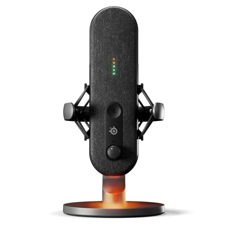 SteelSeries Alias USB Mic for PC 3x Bigger Capsule with Shock Mount