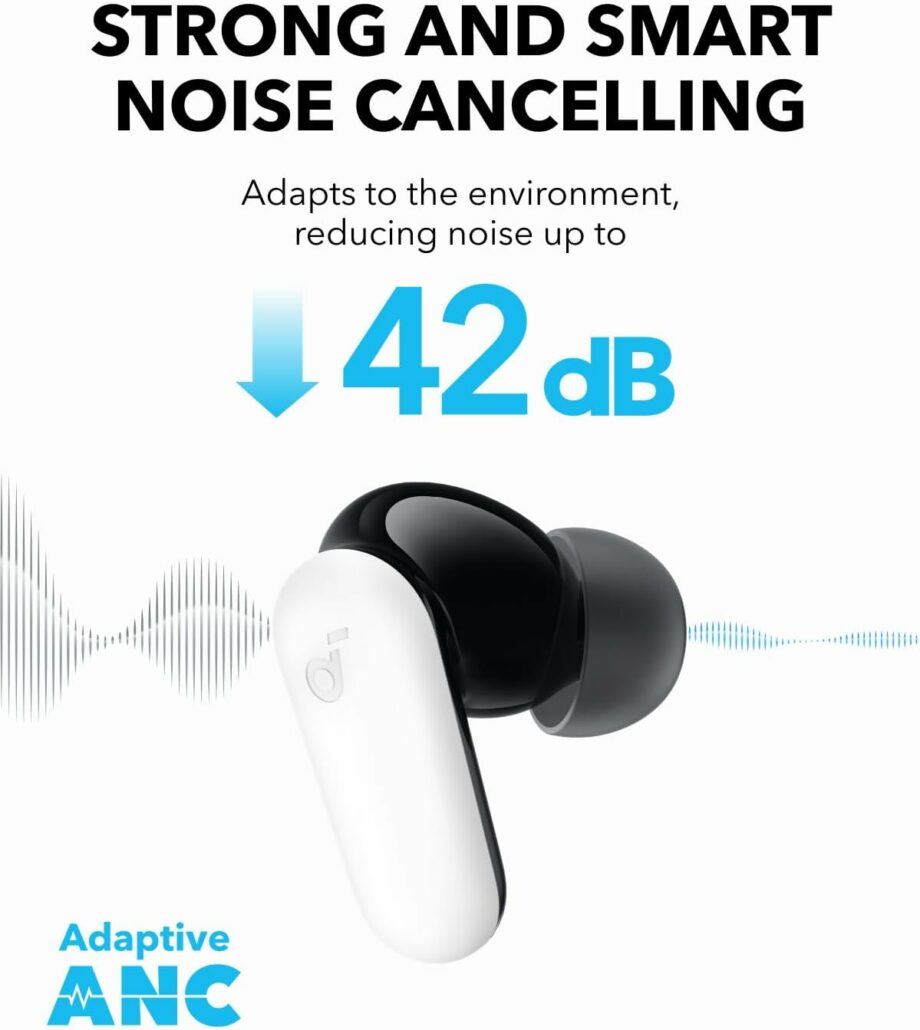 Anker Soundcore R50i NC Noise Cancelling True Wireless Earbuds - White