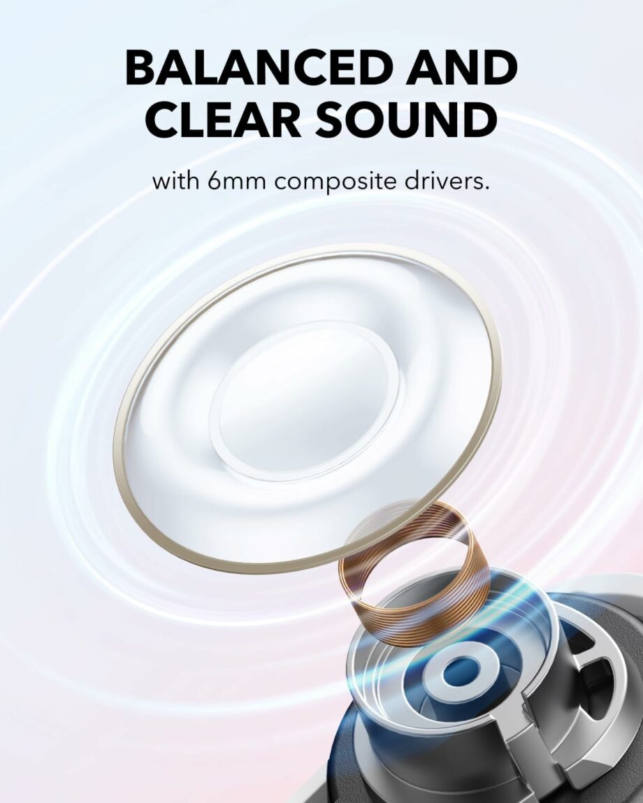 Anker Soundcore A30i Lipstick-Shaped Stylish Design Noise Cancelling True Wireless Earbuds - White