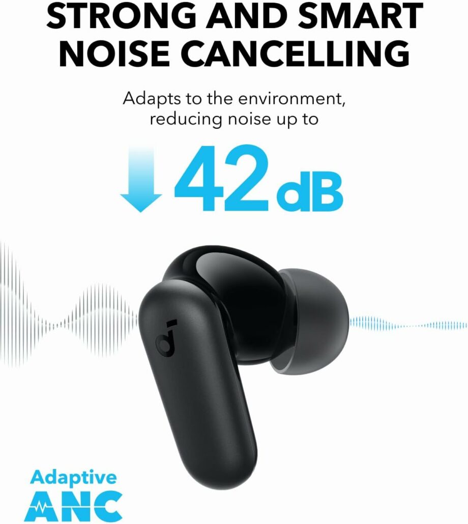 Anker Soundcore R50i NC Noise Cancelling True Wireless Earbuds - Black