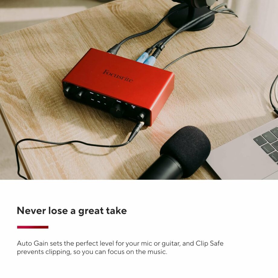 Focusrite Scarlett 2i2 4th Gen USB Audio Interface
