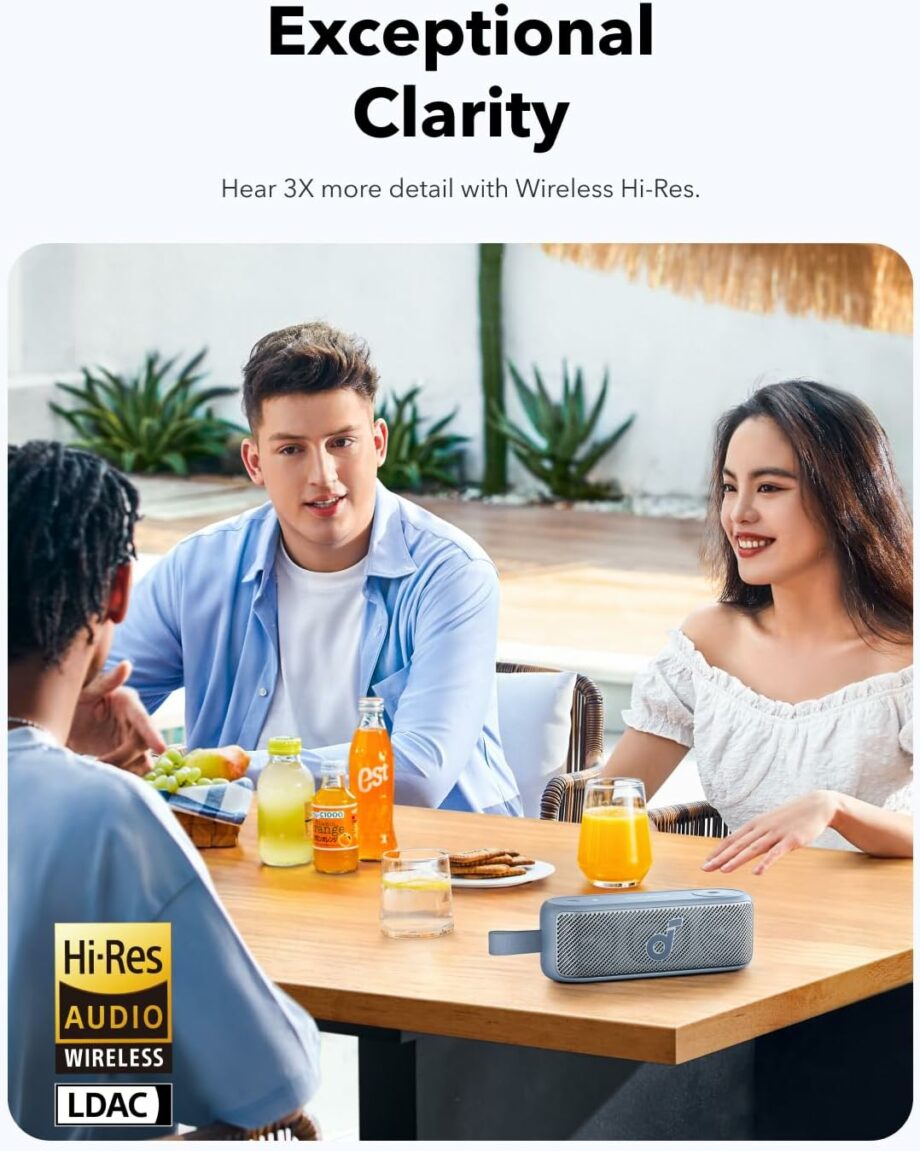 Anker Soundcore Motion 100 Waterproof Portable Bluetooth Speaker - Blue