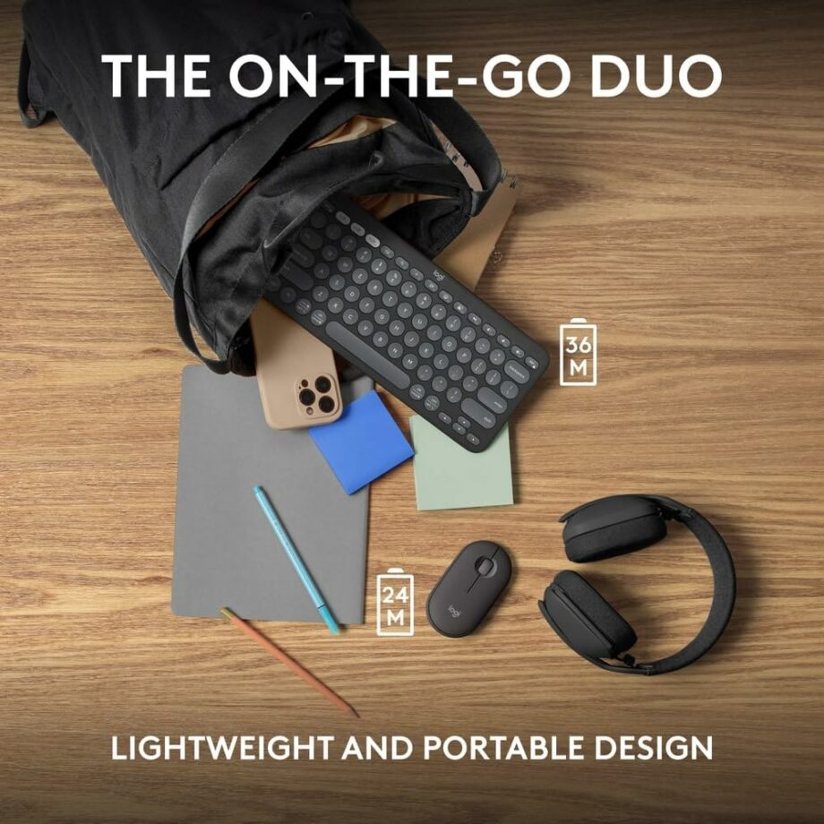 Logitech Pebble 2 MK380s Combo Multi-Device Bluetooth Wireless Keyboard and Mouse