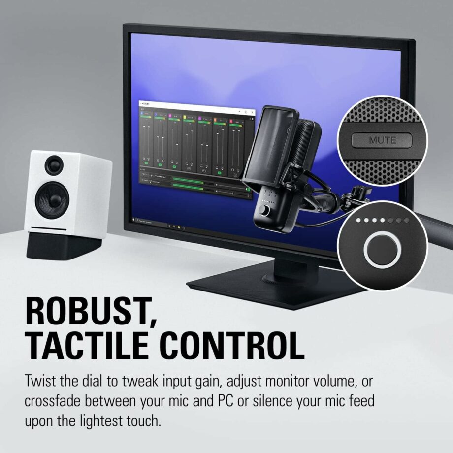 Elgato Wave 3 Premium Studio Quality USB Condenser Microphone - Black