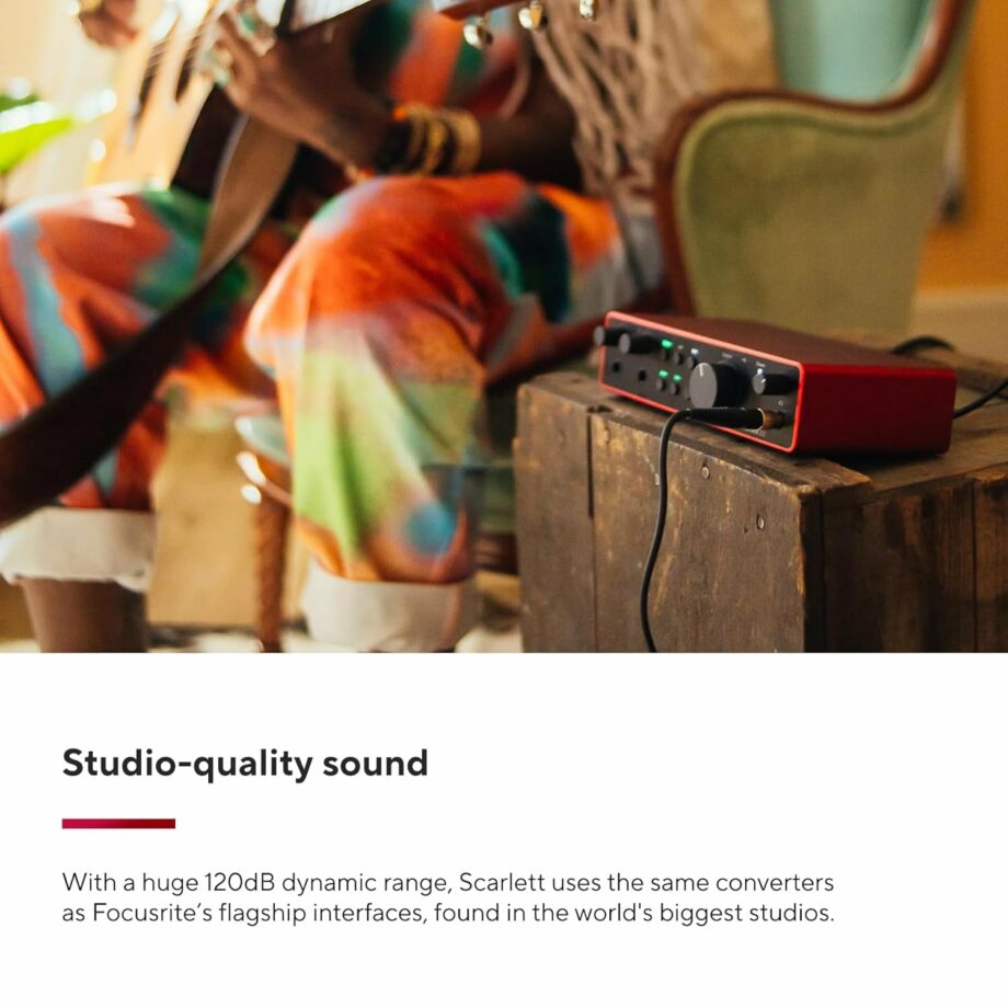Focusrite Scarlett 2i2 4th Gen USB Audio Interface
