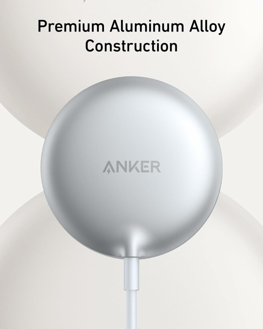 Anker MagGo 15W Ultra-Fast MagSafe Magnetic Qi2 Certified Wireless Charger (Pad)